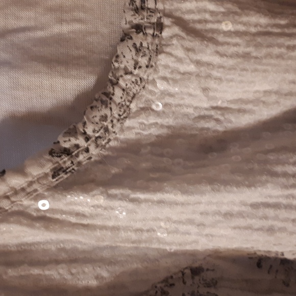 Dress, white/light grey, size small, brand is Collezione Gaia,  made in Italy. - Picture 10 of 10